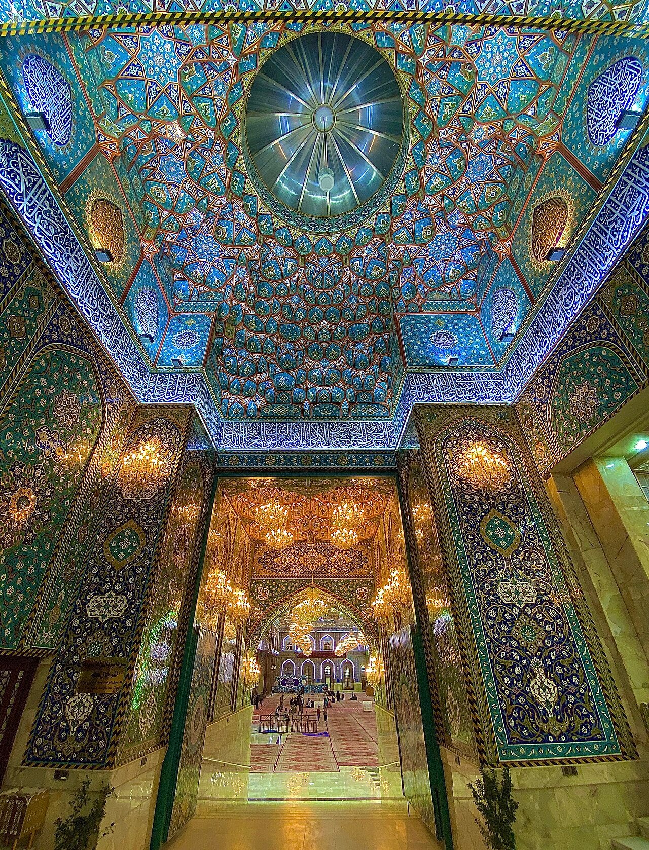 Ornate gate of the Imam Hussain shrine, Karbala